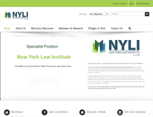 Tablet Screenshot of nyli.org